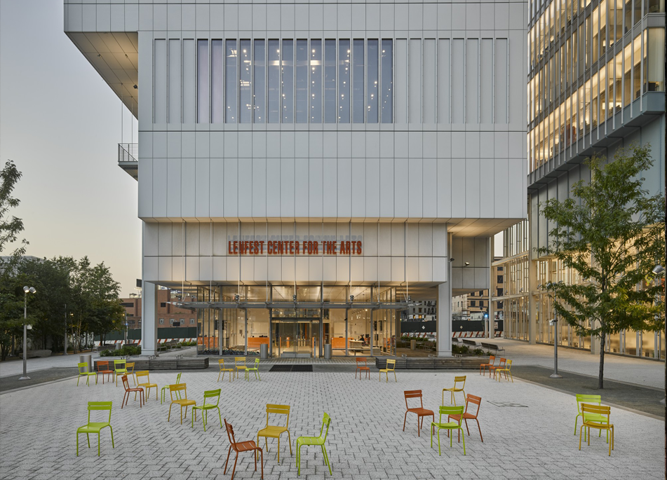 The Lenfest Center for the Arts and small square