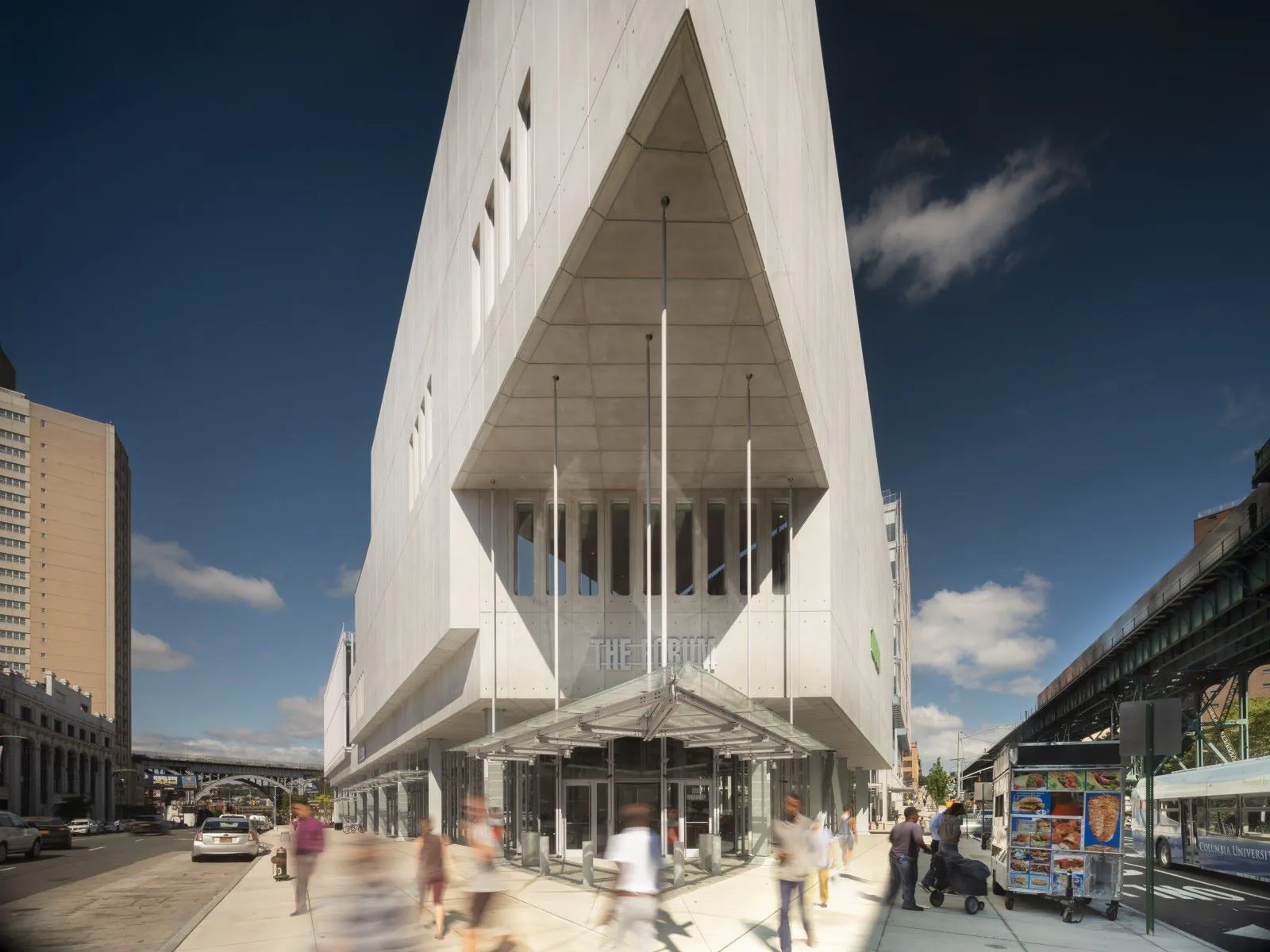 Main entrance to The Forum during daytime