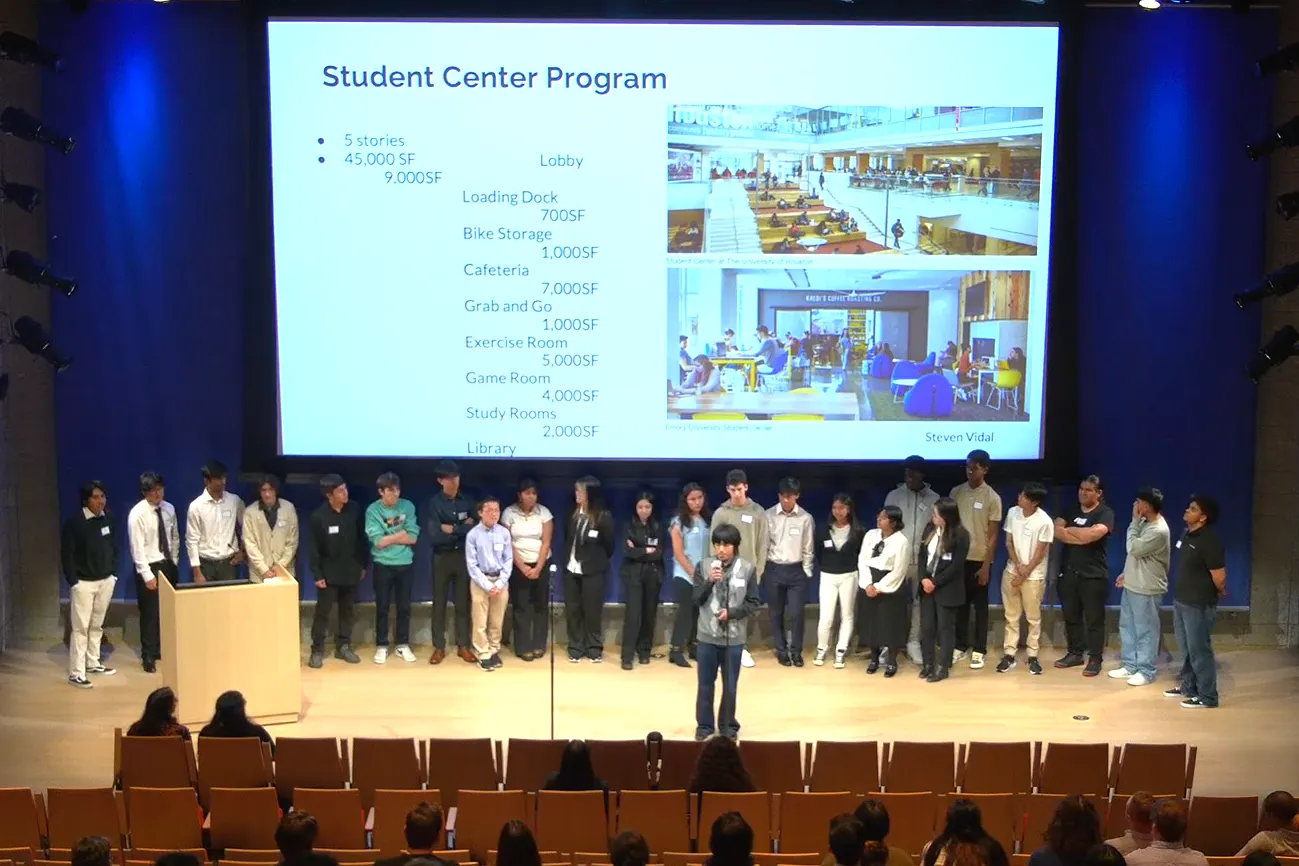 ACE Mentorship Program team presenting their design