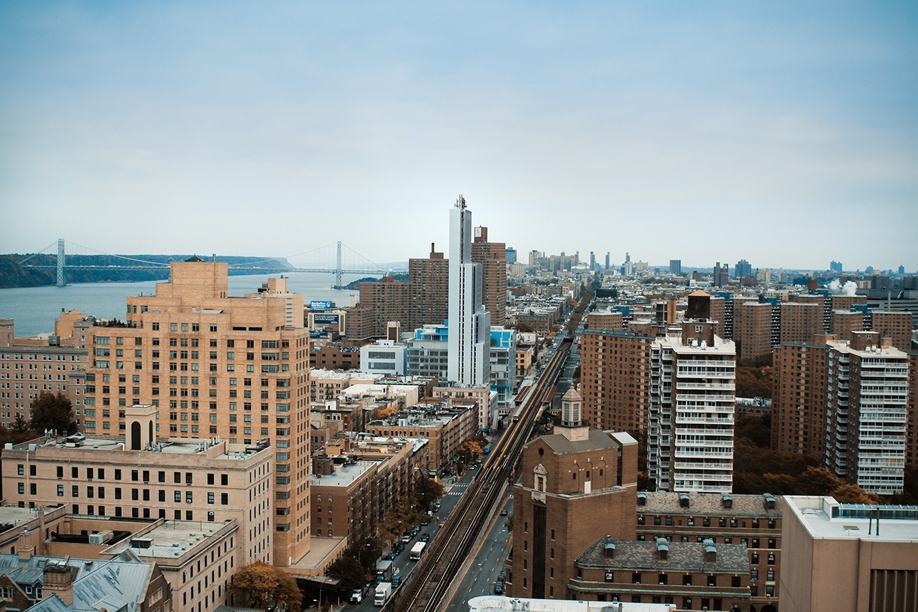 A rendering of the new building at 600 W. 125th Street looking north.